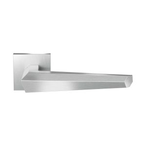GPF Bouwbeslag RVS GPF3112.09-02 GPF3112.02 Rua deurkruk op vierkant rozet 50x8 mm RVS geborsteld GPF3112090100-02