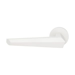 GPF Bouwbeslag ZwartWit GPF3112.62-00L Rua deurkruk gatdeel op rond rozet 50x8 mm linkswijzend wit GPF3112620200-00
