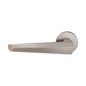 GPF Bouwbeslag Anastasius GPF3112.A3-00L Rua deurkruk gatdeel op rond rozet 50x8 mm linkswijzend Mocca blend GPF3112A30200-00