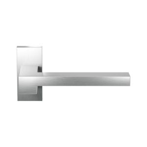 GPF Bouwbeslag RVS GPF3160.01R Raa deurkruk gatdeel op rechthoekig rozet 70x32x10 mm rechtswijzend RVS geborsteld GPF3160090300-01