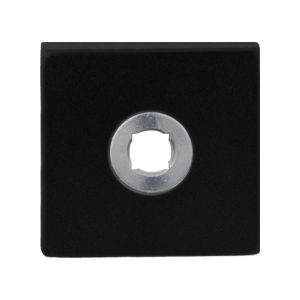 GPF Bouwbeslag ZwartWit 8100.02L vierkant click rozet 50x50x8 mm linkswijzend zwart GPF810002200