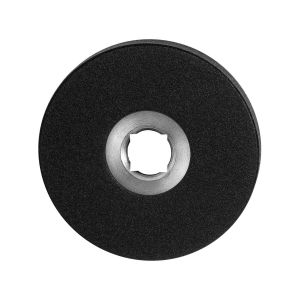 GPF Bouwbeslag ZwartWit 8100.05 rond click rozet 50x6 mm zwart GPF810005100