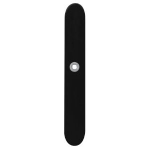 GPF Bouwbeslag ZwartWit GPF8100.70R XL BB72 langschild gatdeel XL afgerond 282x40x8,5 mm BB72 rechtsdraaiend zwart GPF810070311