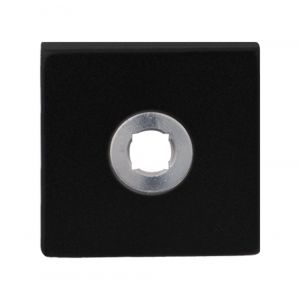 GPF Bouwbeslag ZwartWit 8100.02R rozet vierkant 50x50x8 mm rechtswijzend zwart GPF810002300