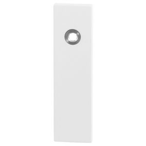 GPF Bouwbeslag ZwartWit 8100.55R blind kortschild gatdeel rechthoekig 169x46x8,5 mm blind rechtswijzend rechts wit GPF810055300