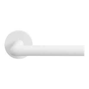 GPF Bouwbeslag ZwartWit GPF8212.62-00 Toi deurkruk op rond rozet 50x8 mm wit GPF8212620100-00