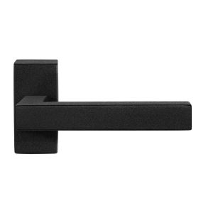 GPF Bouwbeslag ZwartWit GPF8216.61-01R Zaki+ deurkruk gatdeel op rechthoekig rozet 70x32x10 mm rechtswijzend zwart GPF8216610300-01