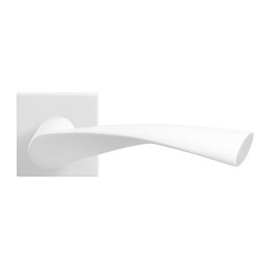 GPF Bouwbeslag ZwartWit GPF8227.62-02R Kino deurkruk gatdeel op vierkant rozet 50x50x8 mm rechtswijzend wit GPF8227620300-02