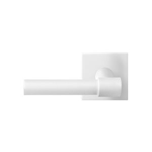 GPF Bouwbeslag ZwartWit GPF8233.62-02L Hipi Deux deurkruk gatdeel op vierkant rozet 50x50x8 mm linkswijzend wit GPF8233620200-02
