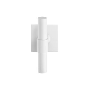 GPF Bouwbeslag ZwartWit GPF8239.62-02R Hipi Deux kruiskruk gatdeel op vierkant rozet 50x50x8 mm rechtswijzend wit GPF8239620300-02