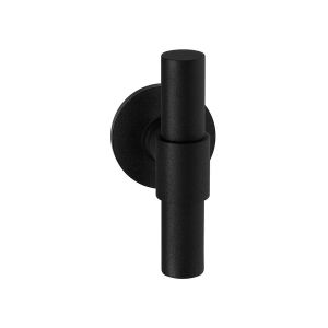GPF Bouwbeslag ZwartWit GPF8241.61-00L/R Hipi Deux+ kruiskruk gatdeel op rond rozet 50x8 mm links-rechtswijzend zwart GPF8241610200-00