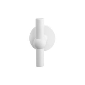 GPF Bouwbeslag ZwartWit GPF8242.62-00 Hipi kruiskruk op rond rozet 50x8 mm wit GPF8242620100-00