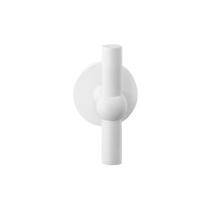 GPF Bouwbeslag ZwartWit GPF8242.62-00L/R Hipi kruiskruk gatdeel op rond rozet 50x8 mm links-rechtswijzend wit GPF8242620200-00