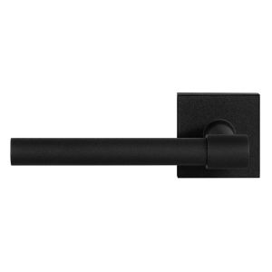 GPF Bouwbeslag ZwartWit GPF8244.61-02L Hipi Deux deurkruk gatdeel op vierkant rozet 50x50x8 mm linkswijzend zwart GPF8244610200-02