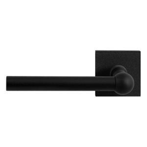 GPF Bouwbeslag ZwartWit GPF8245.61-02L Hipi deurkruk gatdeel op vierkant rozet 50x50x8 mm linkswijzend zwart GPF8245610200-02