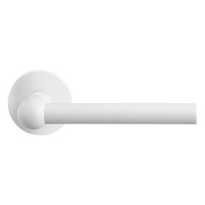 GPF Bouwbeslag ZwartWit GPF8247.62-00 Hipi deurkruk op rond rozet 50x8 mm wit GPF8247620100-00
