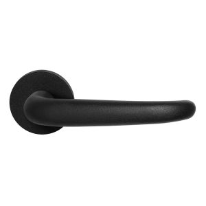GPF Bouwbeslag ZwartWit GPF8250.61-00 Tino deurkruk op rond rozet 50x8 mm zwart GPF8250610100-00
