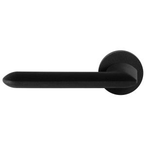 GPF Bouwbeslag ZwartWit GPF8290.61-00L Wini deurkruk gatdeel op rond rozet 50x8 mm linkswijzend zwart GPF8290610200-00