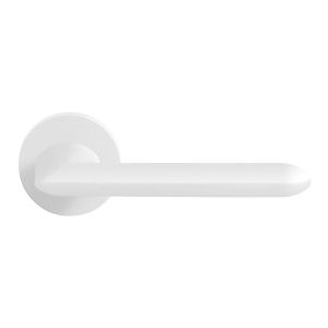 GPF Bouwbeslag ZwartWit GPF8292.62-00R Wini deurkruk gatdeel op rond rozet 50x8 mm rechtswijzend wit GPF8292620300-00
