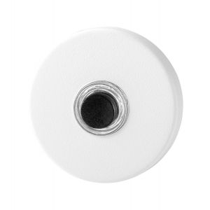 GPF Bouwbeslag ZwartWit 8826.49 beldrukker rond 50x8 mm met zwarte button wit GPF882649400