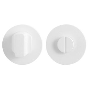 GPF Bouwbeslag ZwartWit 8911.45 toiletgarnituur 50x6 mm stift 5 mm grote knop wit GPF891145110