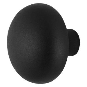 GPF Bouwbeslag ZwartWit 8957.61 S3 Paddenstoel knop 65 mm vast met metaalschroef M10 zwart GPF895761410