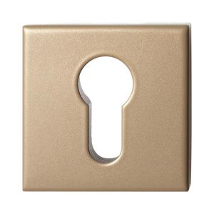GPF Bouwbeslag Anastasius GPF9386.A4 veiligheidsbuitenrozet vierkant 54x54x12,5 mm SKG*** Champagne blend GPF9386A4O199