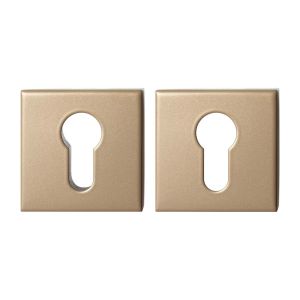 GPF Bouwbeslag Anastasius GPF9386.A4 Set veiligheidsrozet vierkant 54x54x12,5 mm SKG*** Champagne blend GPF9386A4S199