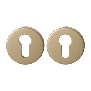 GPF Bouwbeslag Anastasius GPF9391.A4 Set veiligheidsrozet rond 54x12,5 mm SKG*** Champagne blend GPF9391A4S199