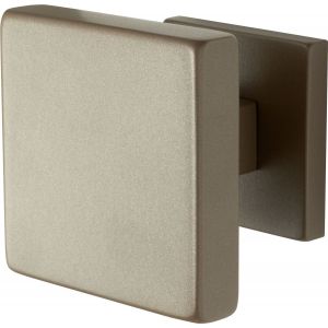 GPF Bouwbeslag Anastasius 9825.A3 vierkante voordeurknop 70x70 mm op rozet 53x53x8 mm Mocca blend GPF9825A30400