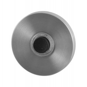 GPF Bouwbeslag RVS 9826.05 beldrukker rond 50x6 mm met zwarte button RVS geborsteld GPF982605400