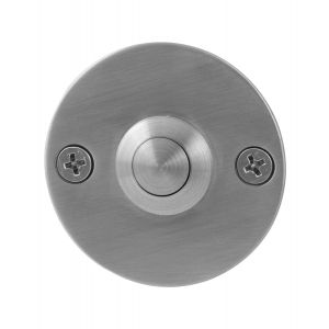 GPF Bouwbeslag RVS 9827.06 beldrukker rond 50x2 mm met RVS button RVS geborsteld GPF982706400