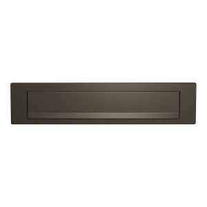 GPF Bouwbeslag Anastasius 9830.A1 briefplaat 340x77 met valklep 280x45 mm Dark blend GPF9830A10000