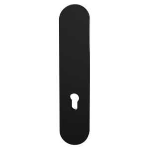 GPF Bouwbeslag ZwartWit GPF9842.61 PC72 veiligheids buitenschild SKG*** 248x52x11 mm afgerond PC72 zonder krukgat zwart GPF984261042