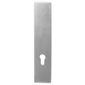 GPF Bouwbeslag RVS 9847.55 veiligheids buitenschild SKG*** 248x52x11 mm rechthoekig PC55 zonder krukgat RVS geborsteld GPF984709032