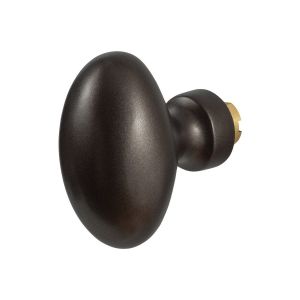 GPF Bouwbeslag Anastasius 9851.A1 S4 Ei-knop 62 mm voor veiligheids schilden vast met bout M10 Dark blend GPF9851A10410