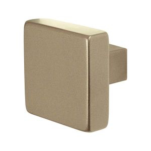 GPF Bouwbeslag Anastasius 9858.A4 S5 vierkante knop 60x60x16 mm voor veiligheids schilden vast met wisselstift Champagne blend GPF9858A40400