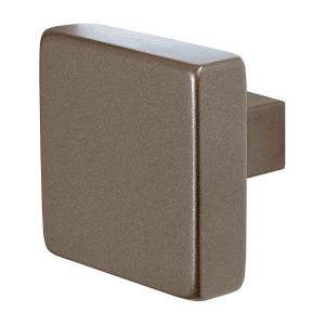 GPF Bouwbeslag Anastasius 9950.A3 S2 vierkante knop 60x60x16 mm vast met knopvastzetter Mocca blend GPF9950A30400