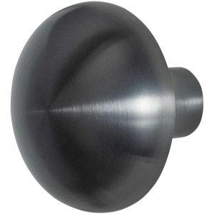 GPF Bouwbeslag PVD 9957.P1 S1 Paddenstoel knop 65 mm draaibaar met krukstift PVD antraciet GPF9957P1200