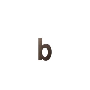 GPF Bouwbeslag Anastasius 9800.A1.0156-b letter B 156 mm Dark blend GPF9800A10156-b