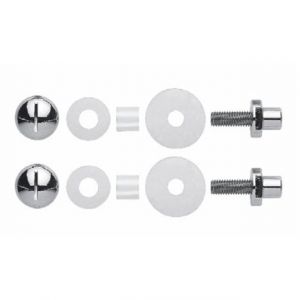 Mandelli1953 Kit 4 bevestiging enkelzijdig door deur voor glazen deuren chroom TH5KIT4CB0000