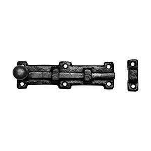 Kirkpatrick KP1155 deurschuif met knop 152x45 mm smeedijzer zwart TH6115560152