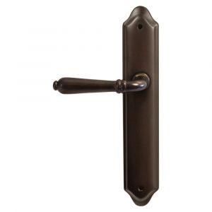 Mandelli1953 530L PC92 Sevilla deurkruk gatdeel op langschild 260x47 mm PC 92 mm linkswijzend antiek brons TH50530BA0262