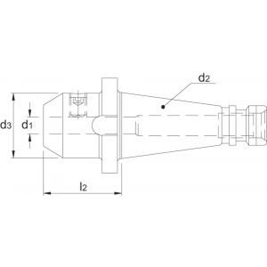 Phantom 82.153 DIN 6359 Weldonhouder SK volgens DIN 2080 SK50 16 mm L63 mm 82.153.5016