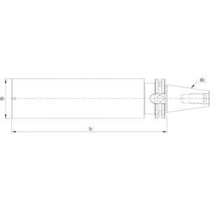 Phantom 82.424 halfbewerkte gereedschapshouder SK volgens DIN 69871 SK50 97x315 mm 82.424.5080