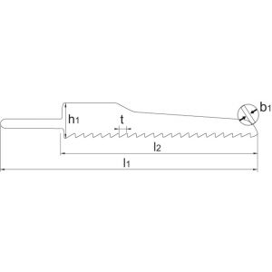 Phantom 64.630 bi-metaal carrosseriezaag R 100-18 set 5 stuks 64.630.1018