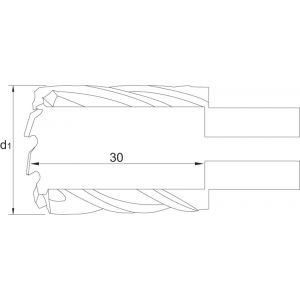 Phantom 62.122 HSS-EX kernboor genitreerd snijdiepte 30 mm 14 mm 62.122.1400
