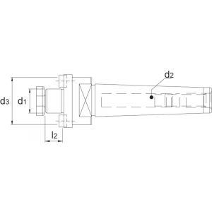 International Tools 82.251 Eco Pro opsteekfreeshouder voor frezen met dwarsspiebaan DIN 6357 MK volgens DIN 228-A MK2 16 mm L17 mm 82.2510216