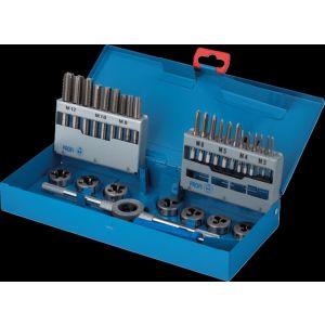 International Tools 29.130 Eco Pro HSS set draadsnijden in stalen cassette M3-M12 (25 mm) 29.130.0200