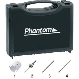 Phantom 69.130 HM-tip set gatzagen 61.130 19, 22, 29, 35, 38, 44, 51, 57 en 64 mm 69.130.0901